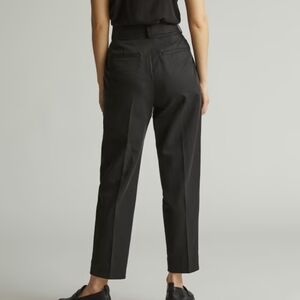 Tencel black high waisted trousers, Everlane. NWT